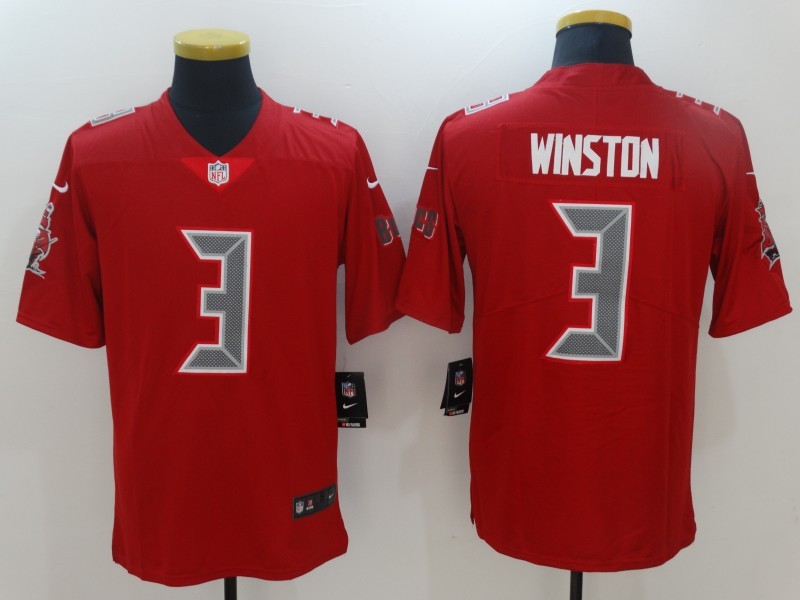 Tampa Bay Buccaneers #3 Winston Red Color Rush Limited Jersey